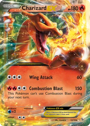 Charizard-EX Pokémon Flashfire #12 Holo