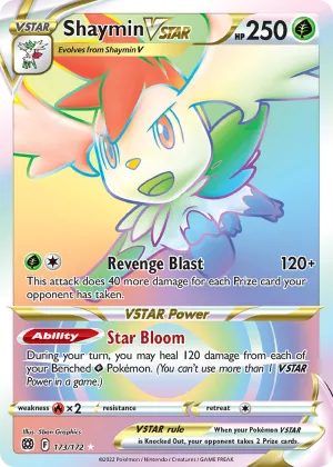 Shaymin VSTAR Pokémon Brilliant Stars #173 Holo