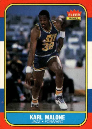 Karl Malone 1986 Fleer Basketball #68
