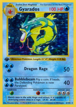 Gyarados Pokémon Base #6 Holo