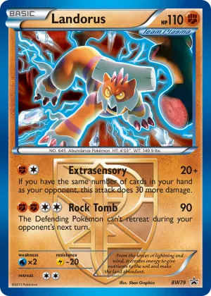 Landorus Pokémon BW Black Star Promos #BW79 Holo