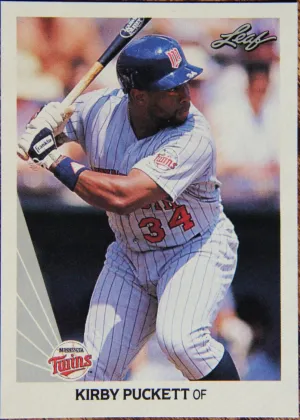 Kirby Puckett 1990 Leaf Baseball #123