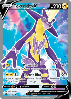 Toxtricity V Pokémon Rebel Clash #182 Holo