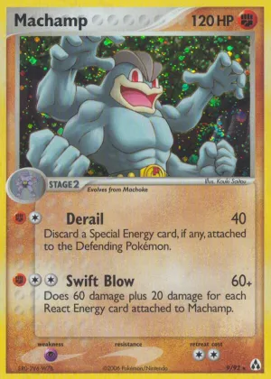Machamp Pokémon Legend Maker #9 Reverse Holo