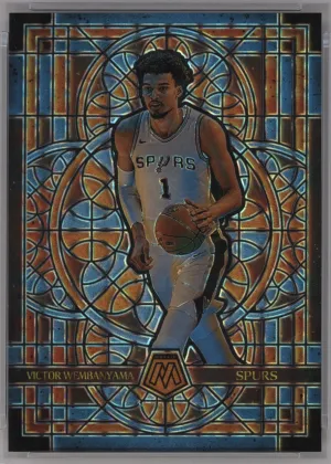 Victor Wembanyama 2024 Panini Mosaic Stained Glass Basketball #21