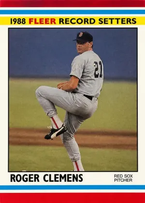 Roger Clemens 1988 Fleer Baseball Base Exciting Stars #10