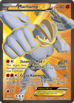 Machamp-EX Pokémon Ancient Origins #90 Holo