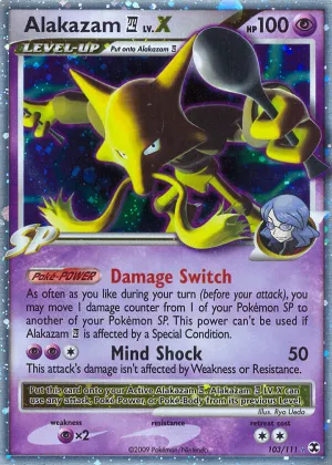 Alakazam E4 LV.X Pokémon Rising Rivals #103 Holo