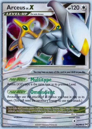 Arceus LV.X Pokémon Arceus #94 Holo