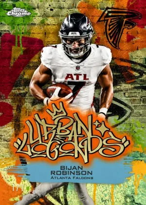Bijan Robinson 2025 Topps Chrome Urban Legends Football SuperFractor #UL-14