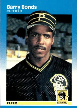 Barry Bonds 1987 Fleer Baseball Glossy #604