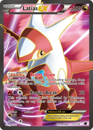 Latias-EX Pokémon Plasma Freeze #112 Holo