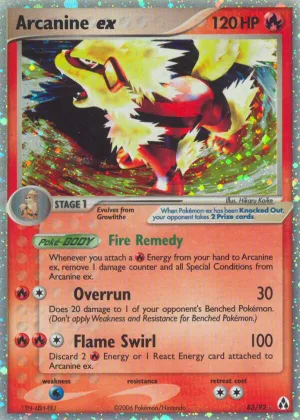 Arcanine ex Pokémon Legend Maker #83 Holo