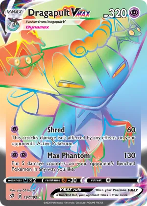 Dragapult VMAX Pokémon Rebel Clash #197 Holo