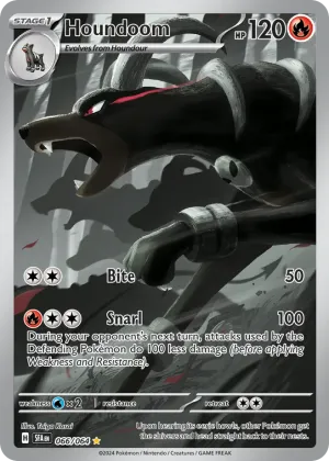 Houndoom Pokémon Shrouded Fable #66 Holo