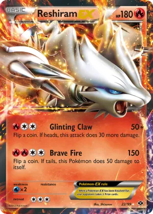Reshiram-EX Pokémon Next Destinies #22 Holo