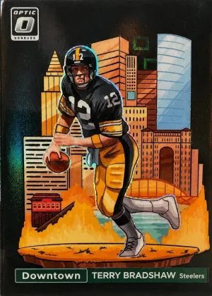 Terry Bradshaw 2024 Panini Donruss Downtown! Football Black #10