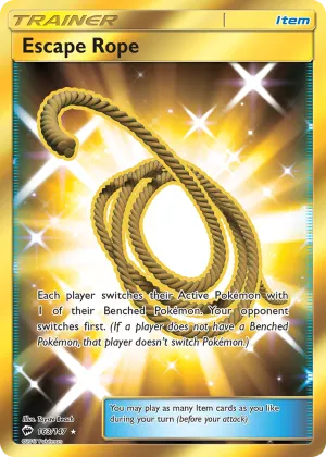 Escape Rope Pokémon Burning Shadows #163 Holo