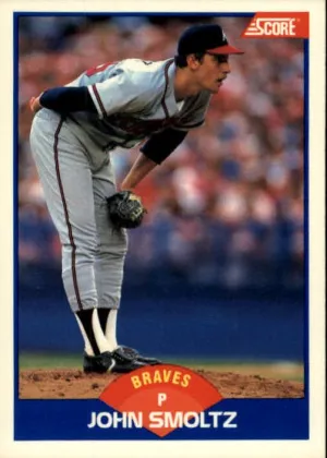 John Smoltz 1989 Score Baseball #616