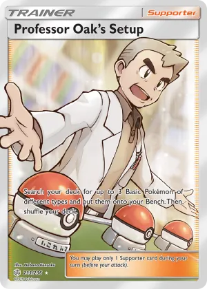 Professor Oak's Setup Pokémon Cosmic Eclipse #233 Holo
