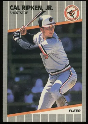 Cal Ripken 1989 Fleer Glossy Baseball #617