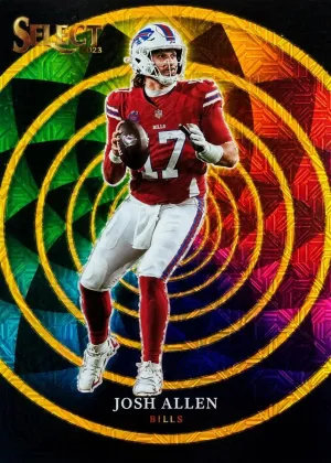 Josh Allen 2025 Panini Select Color Wheel Football Gold #3