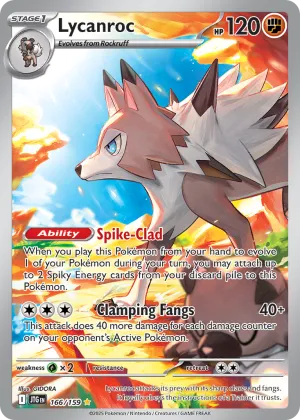 Lycanroc Pokémon Journey Together #166 Holo