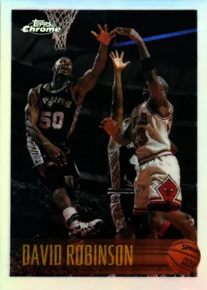 David Robinson 1996 Topps Chrome Basketball Refractor #80