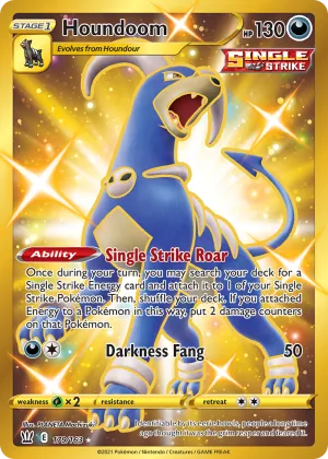 Houndoom Pokémon Battle Styles #179 Holo