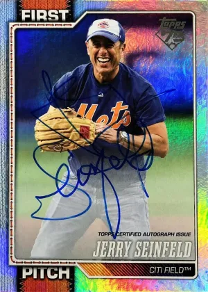 Jerry Seinfeld 2026 Topps First Pitch Autographs Baseball #FP-10