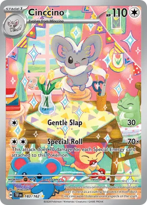 Cinccino Pokémon Temporal Forces #183 Holo