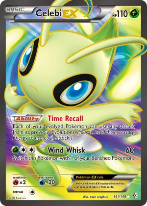 Celebi-EX Pokémon Boundaries Crossed #141 Holo