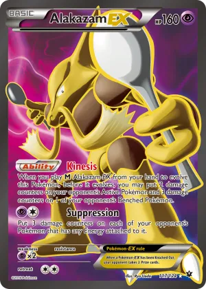 Alakazam-EX Pokémon Fates Collide #117 Holo