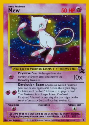 Mew Pokémon Wizards Black Star Promos #9 Holo
