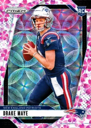 Drake Maye 2024 Panini Prizm Football Choice Cherry Blossom #329