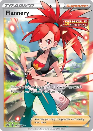 Flannery Pokémon Chilling Reign #191 Holo