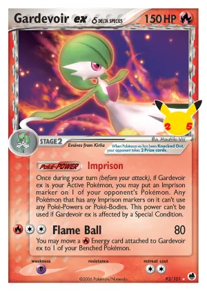 Gardevoir ex δ Pokémon Celebrations: Classic Collection #93 Holo
