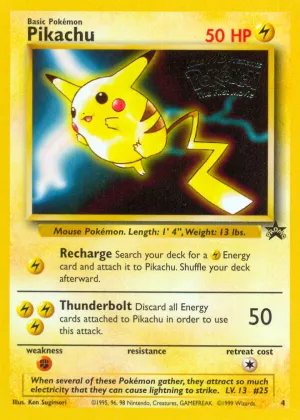 Pikachu Pokémon Wizards Black Star Promos #4