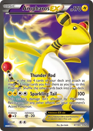 Ampharos-EX Pokémon Ancient Origins #87 Holo