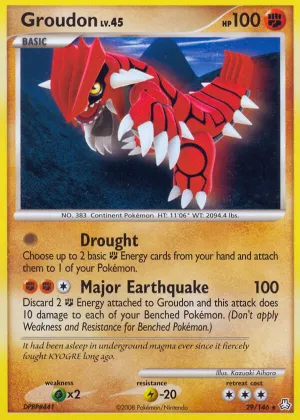 Groudon Pokémon Legends Awakened #29 Reverse Holo