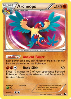 Archeops Pokémon Dark Explorers #110 Holo