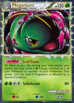Meganium Pokémon HGSS Black Star Promos #HGSS08 Holo