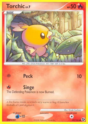 Torchic Pokémon Great Encounters #89 Reverse Holo