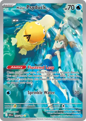 Misty's Psyduck Pokémon Destined Rivals #193 Holo