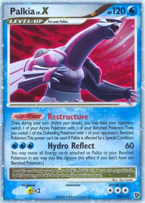 Palkia LV.X Pokémon Great Encounters #106 Holo