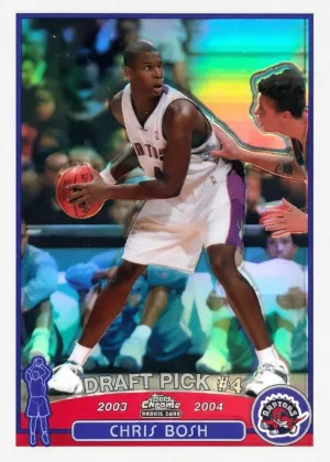 Chris Bosh 2003 Topps Chrome Basketball Refractor #114