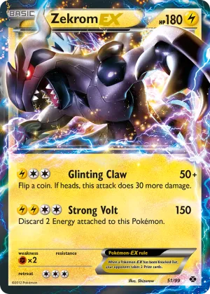 Zekrom-EX Pokémon Next Destinies #51 Holo