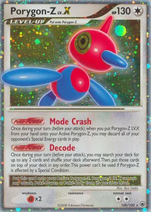 Porygon-Z LV.X Pokémon Majestic Dawn #100 Holo