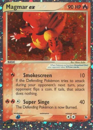 Magmar ex Pokémon Ruby & Sapphire #100 Holo