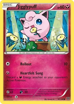 Jigglypuff Pokémon XY #87 Reverse Holo